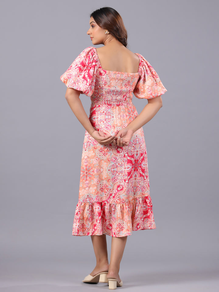  Pink smocked Dress Back for women
Smocked back dress for women
smocked midi dress for women
Puff sleeve midi dress for women