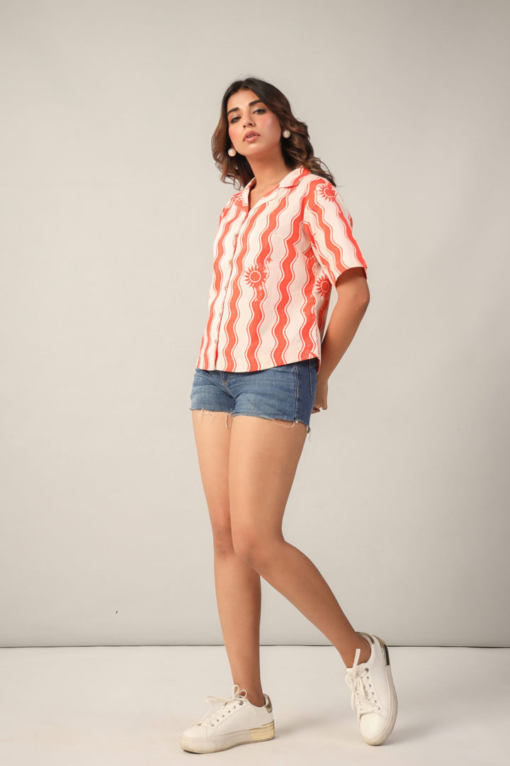 Sunset Sorbet Shirt Side Front